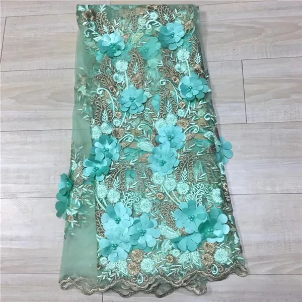 Новый дизайн нигерийские кружевные ткани для свадьбы 2018 Royalblue Сетка кружевная