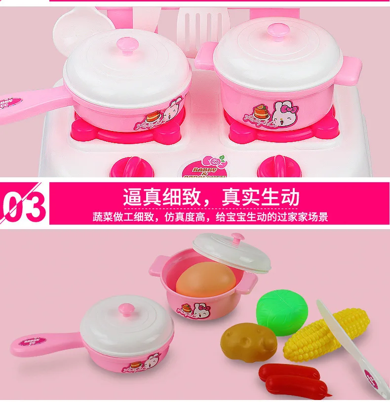 DIY ролевые игры розовый синий обеденный стол кухня еда игрушки Cocina De Juguete игрушка детская кухня