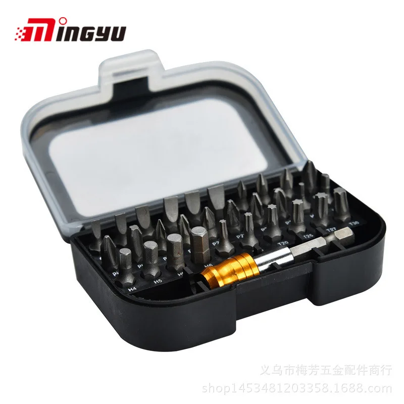31 pcs 31 шт. Набор отверток PH PZ SL шестигранный Torx Набор отверток шестигранный патрон Магнитный удлинитель адаптер хвостовик ручные инструменты - Цвет: 31 pcs