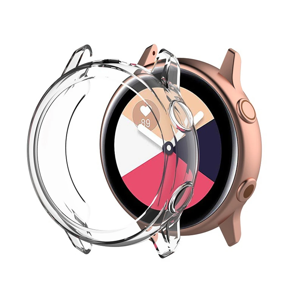 

Защитный чехол для экрана для Samsung Galaxy Watch Active 40 мм Защитная крышка Корпус рамка