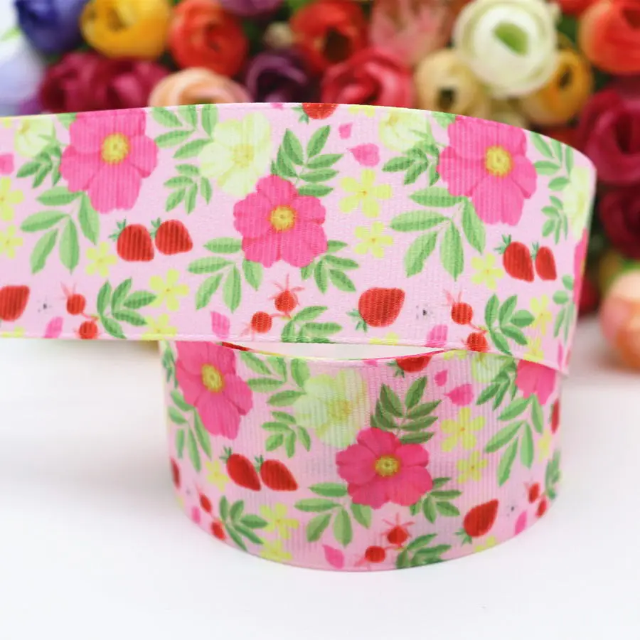 2 10 Yards Printed Grosgrain Ribbon 1.5" 38MM For Hair Bows DIY Crafts Handmade Accessories M19052501 - Цвет: 2