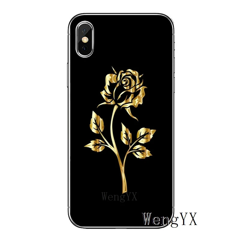 Розовый золотой цветок розы класса люкс для huawei Коврики 20 10 9 8 lite рro Y9 Y7 Y6 prime Y5 II GR5 мягкий чехол для мобильного телефона чехол - Цвет: rose-flower-A-08