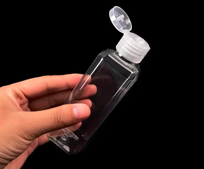 Прозрачная многоразовая бутылка с откидной крышкой 2 шт./лот 100 мл прозрачные