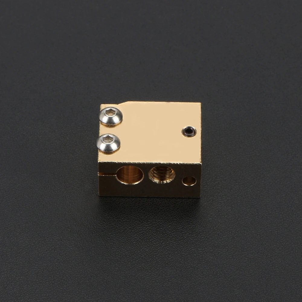 Высокая температура H59 медь нагревательный блок Volcano для E3D HOTEND совместимый PT100 термистор картридж сенсор V6 Лидер продаж