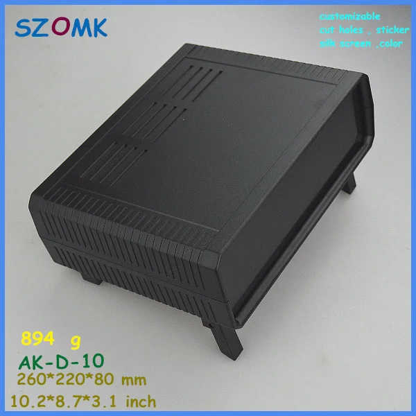(6 шт./лот) Настольная проектная коробка enclosure260 * 220*80 мм abs пластик Электрический