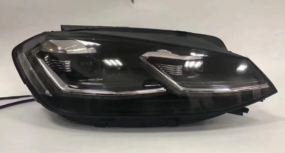 silver-line Автомобильный Стайлинг для VW Golf 7 фары Golf7 обновления Гольф 7,5 светодиодный фар 2013- DRL H7 D2H Hid биксеноновые фары - Цвет: silver-line