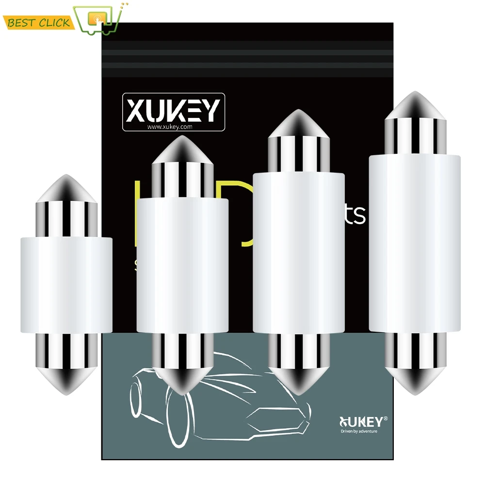 Xukey 2x гирлянда 41 мм 39 36 C10W автомобиля Подсветка салона светодиодный карта