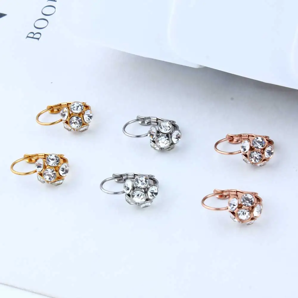 XUANHUA оптовая продажа серьги из нержавеющей стали с камнями модные ювелирные