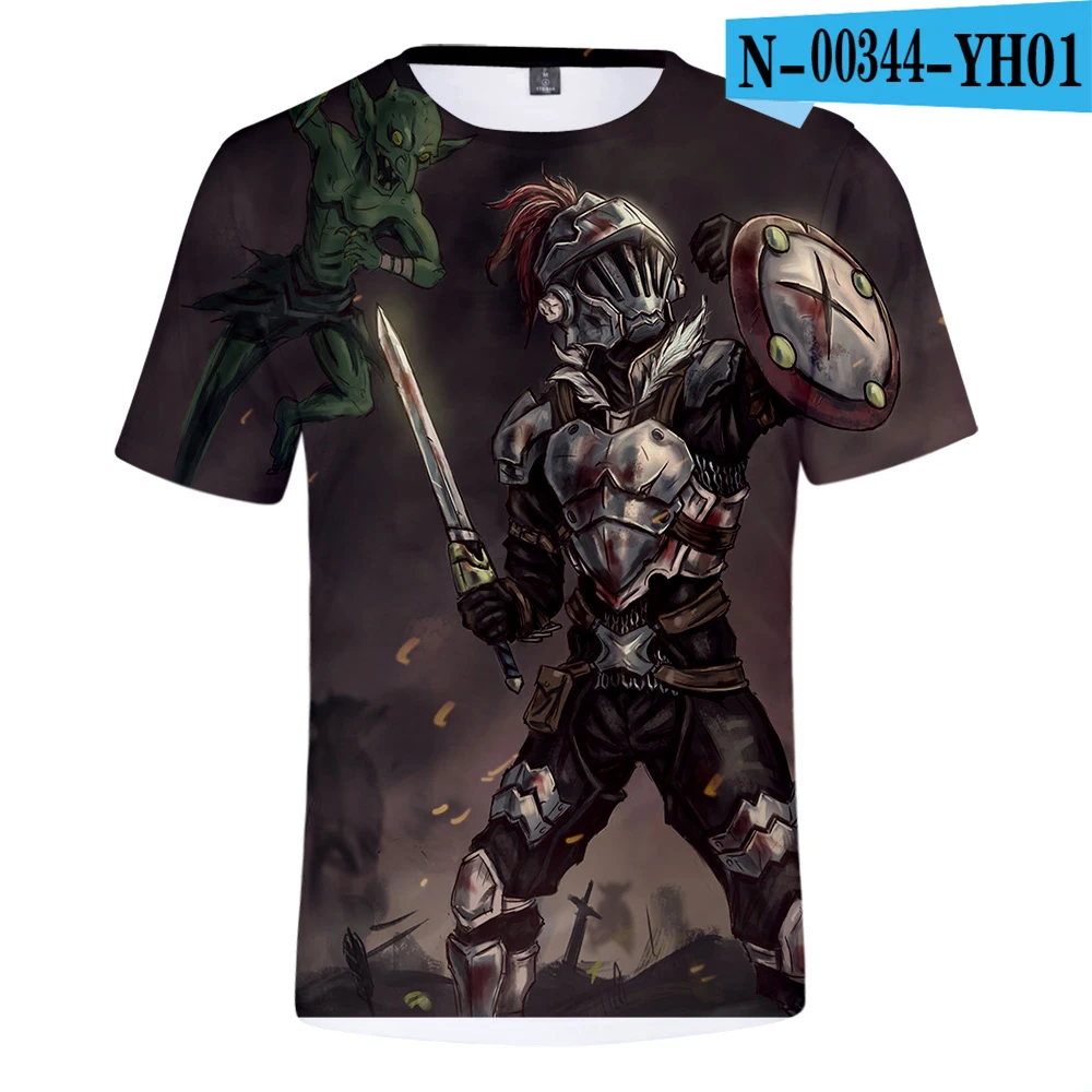 3D Повседневная 3D футболка Goblin Slayer Comic Горячая крутая летняя новая Мужская/женская модная футболка с коротким рукавом Goblin Slayer Comic 3D Tees - Цвет: 3D