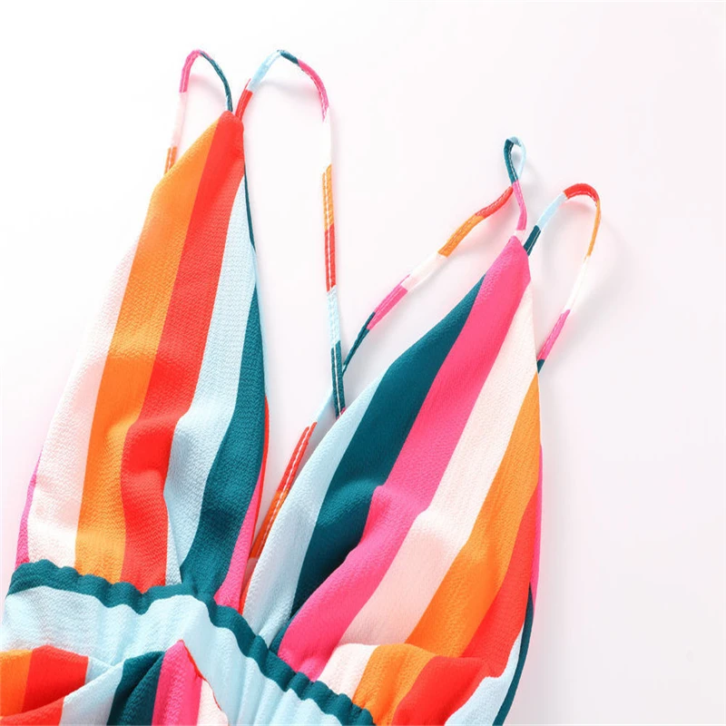 Женское мини-платье на бретельках летнее повседневное пляжное платье без