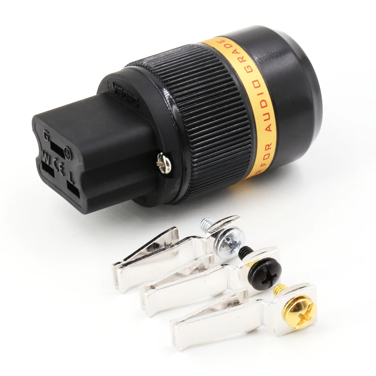 Viborg VF520R 99.99% Чистая медь родиевое покрытие 20A IEC разъем HIFI AC Женский Разъем |