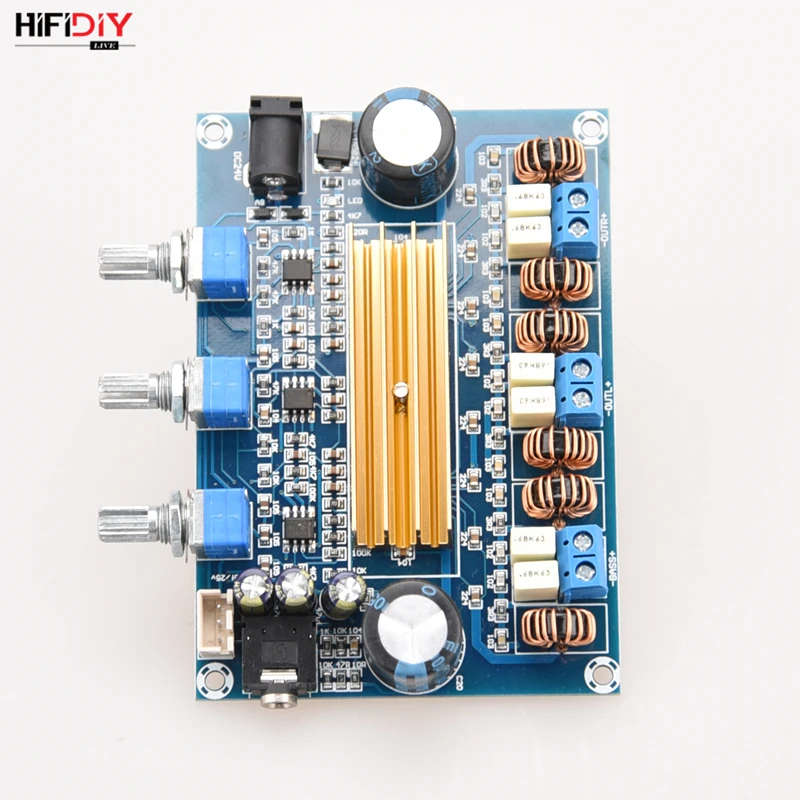 HIFIDIY LIVE A2.1 TPA3116 2,1 Hi-Fi усилитель доска Автомобильный цифровой аудио усилитель 50 Вт* 2+ 100 Вт TPA3116 домашний для динамика
