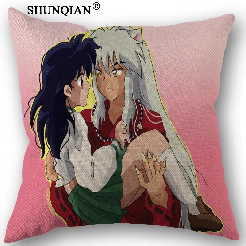 14 Льняная хлопковая наволочка InuYasha печатная Подушка покрывало домашний текстиль декоративная наволочка индивидуальный подарок 45x45 см - Цвет: 14
