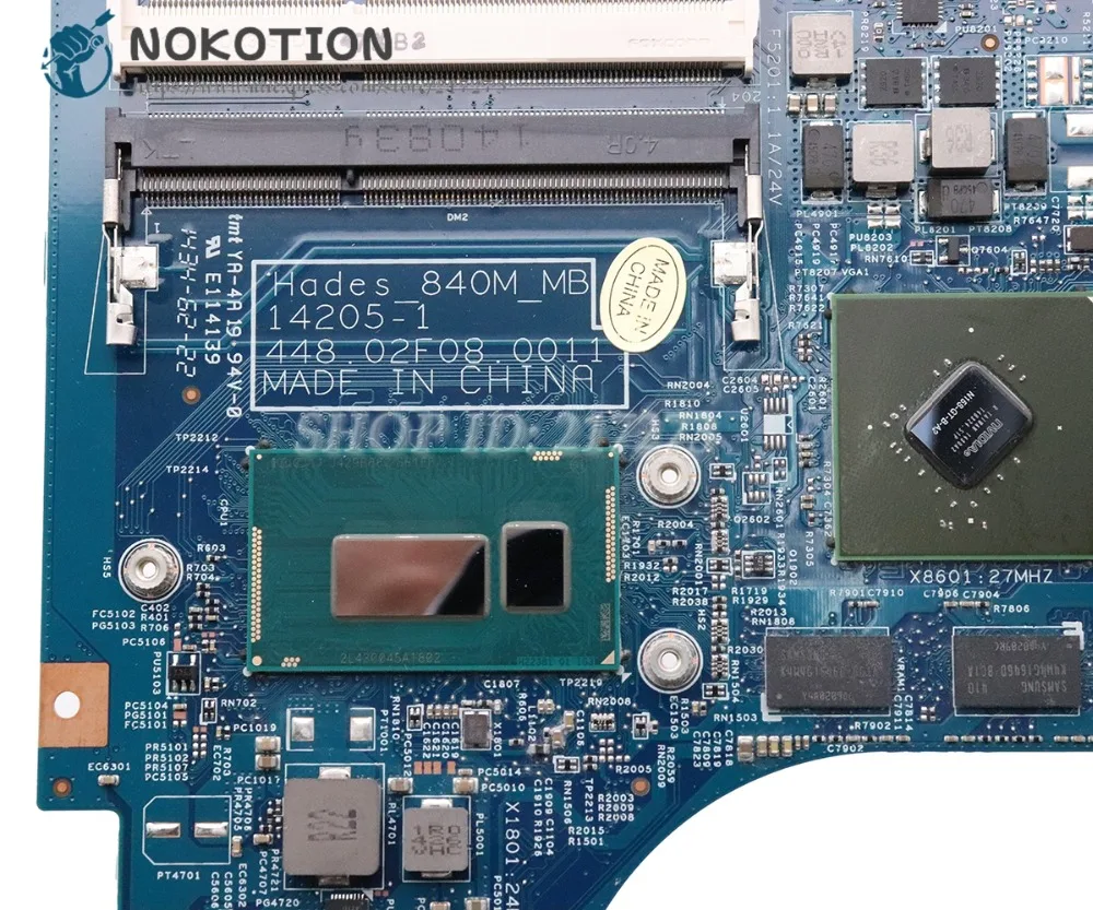 NOKOTION для acer aspire VN7-571 VN7-571G Материнская плата ноутбука NBMQK11003 NBMQK11003 448.02f080011 SR1EF I5-4210U cpu 840 M gpu