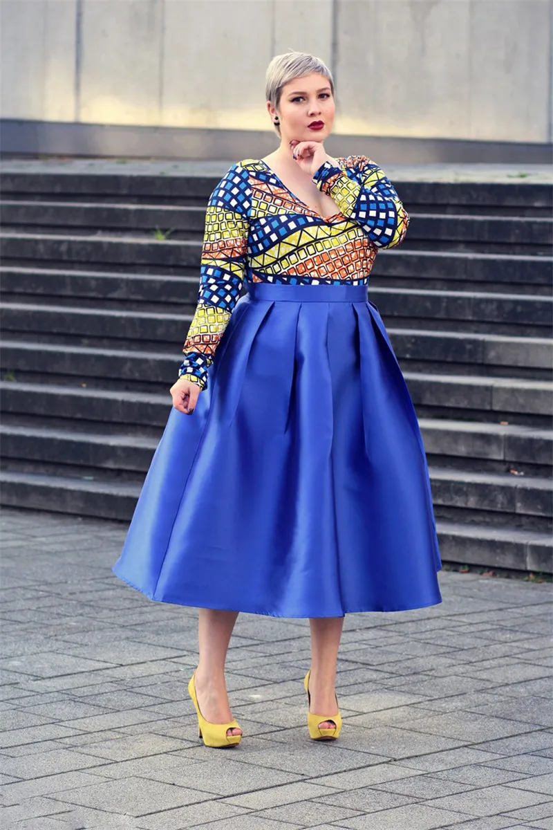 Модные женские юбки в стиле ампир Короткие вечерние до середины икры на заказ