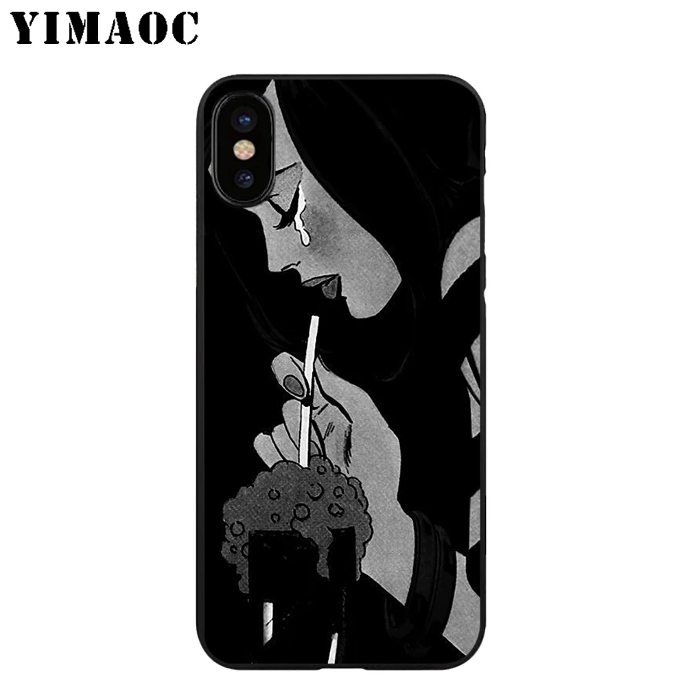 YIMAOC Cry Baby Pop Art Мягкий ТПУ Черный силиконовый чехол для iPhone X или 10 8 7 6 6S Plus 5 5S SE Xr Xs Max