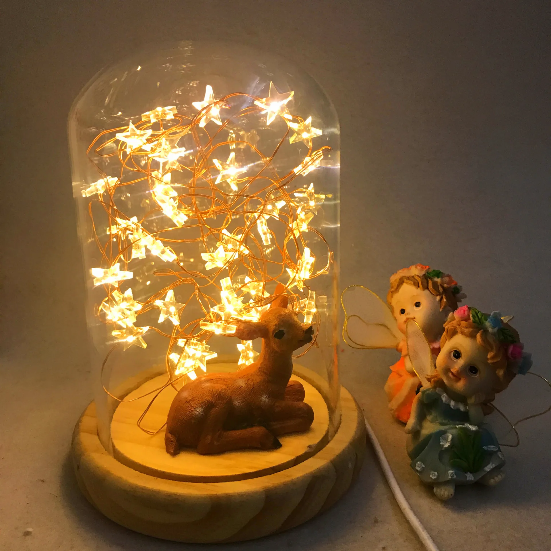 Новинка 2019 пятиконечная звезда второго поколения светящееся дерево Серебряный