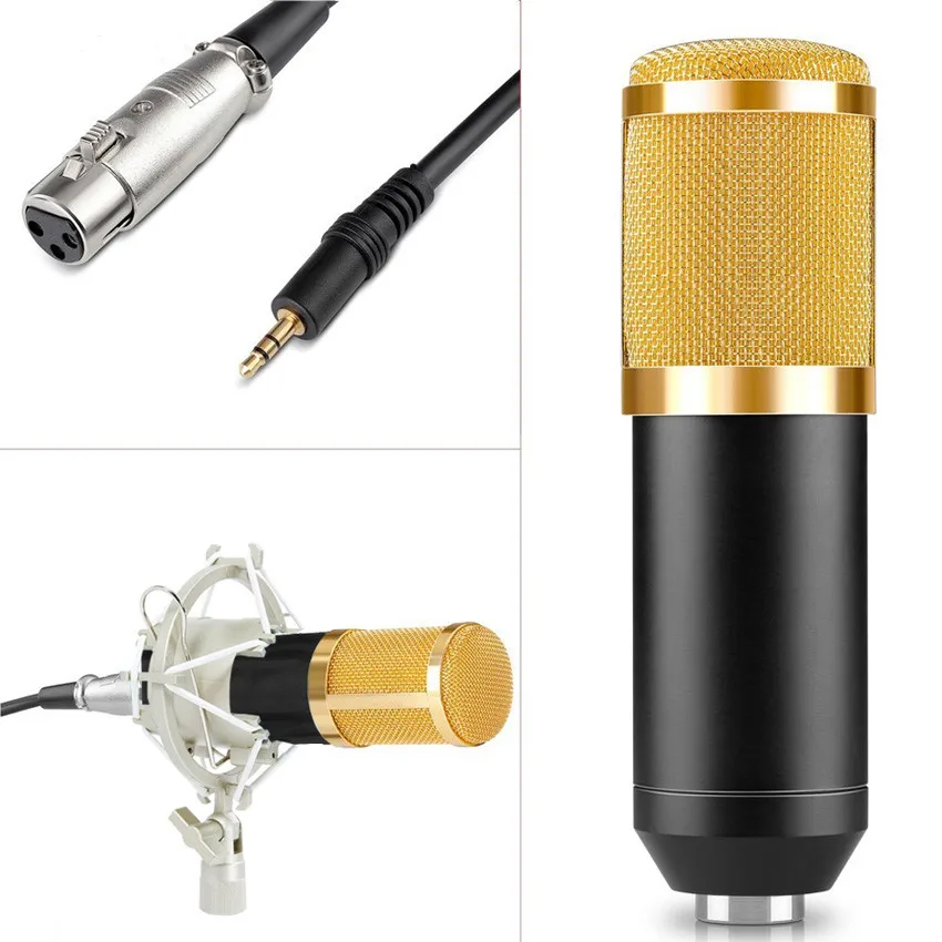 CRDC BM 800 конденсаторный микрофон с металлическим ShockMount Professional караоке компьютер/PC