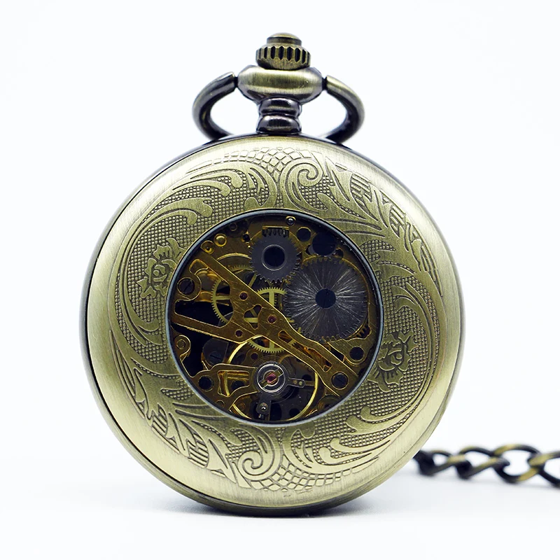 Antique Throne Noble Badge Gentleman Mechanical Pocket Watch Vintage Pendant Necklace Bracelet Steampunk Clock Gift