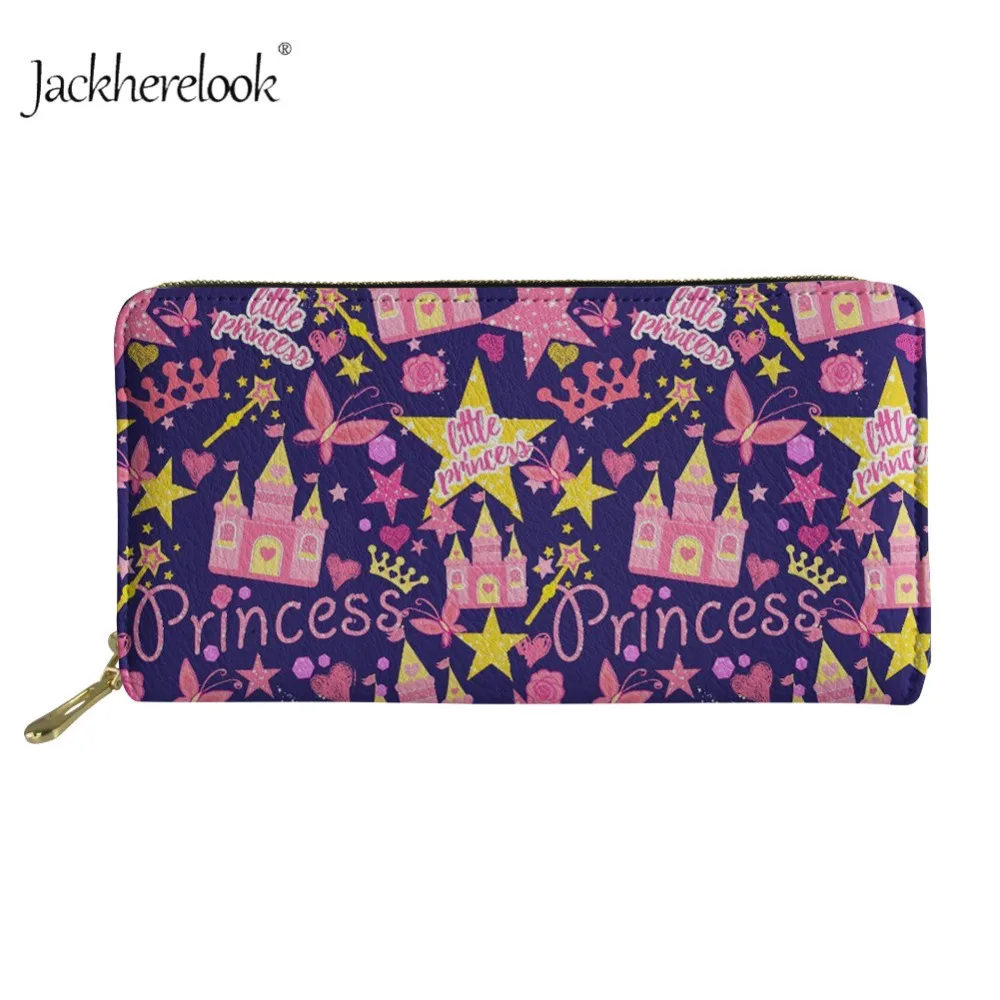 Женские кошельки jackhereluk Sweet Fairy Pincess с принтом роскошный брендовый женский кошелек