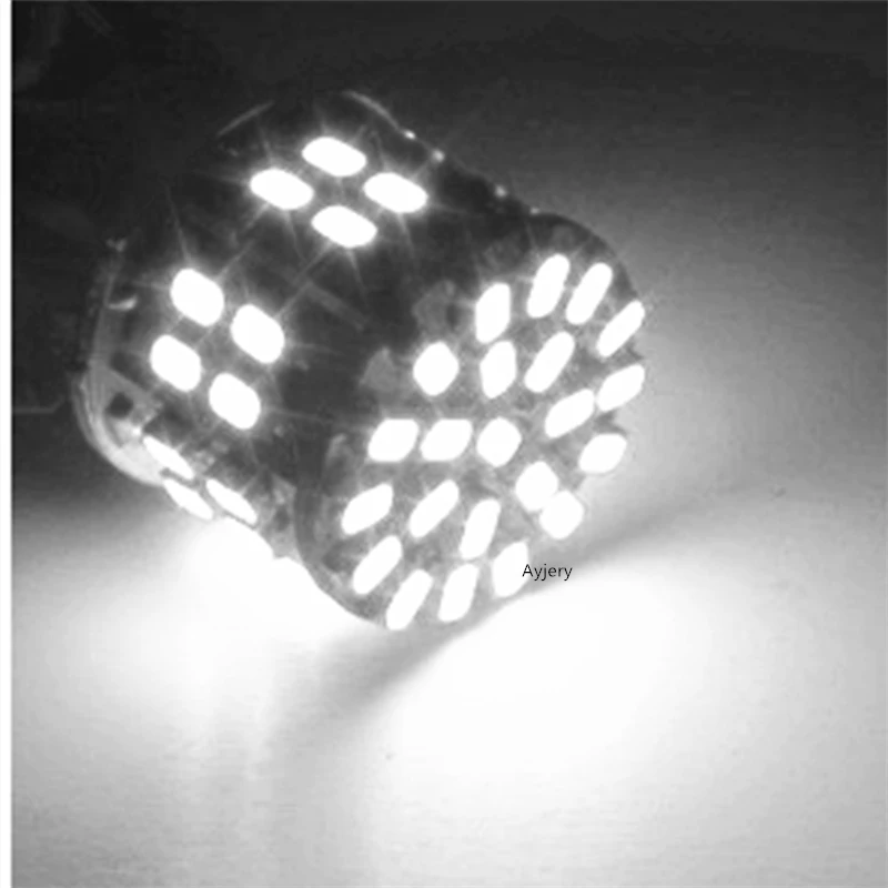 AYJERY 24V DC 10 шт. белый S25 1156 BA15S 1157 BAY15D 1206 50 SMD Светодиодные лампы автомобилей
