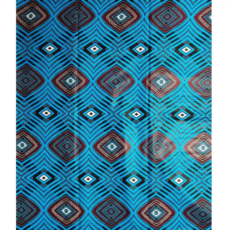 Синяя анкарская Женская Высококачественная хлопковая восковая печать настоящая