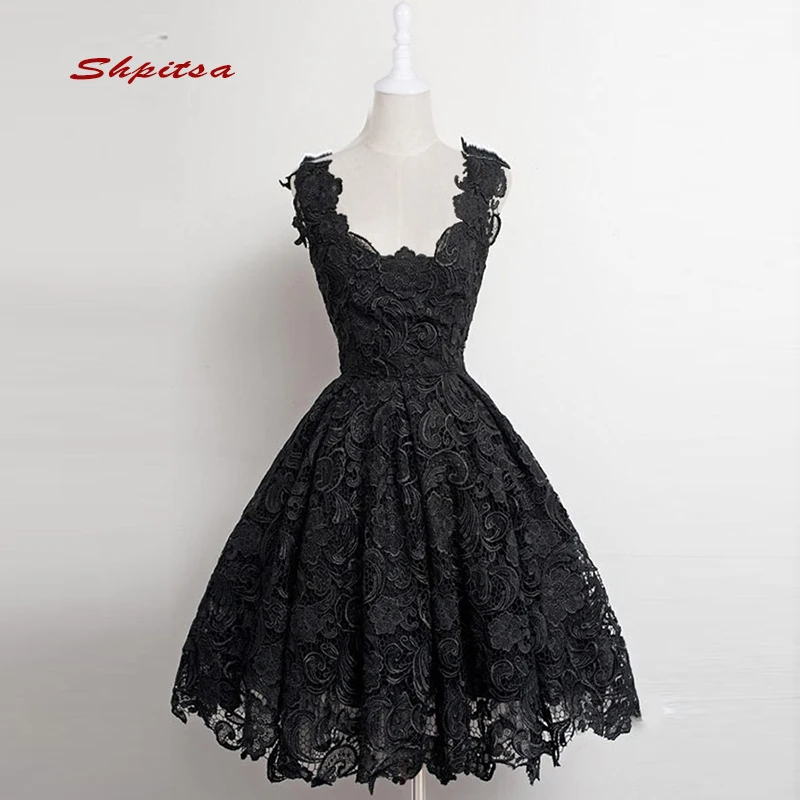 

Black Short Lace Homecoming Dresses 8th Grade Cocktail Graduation Dresses Party Short Prom Dresses vestido de formatura curto