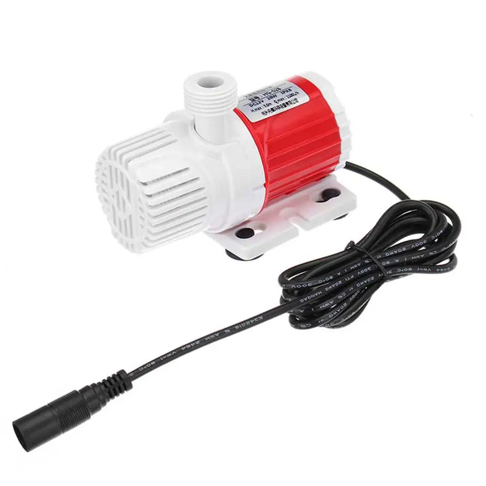 Погружной насос DC12V 20 Вт Портативный 1100л/ч Макс подъем 5 м водяной аквариумный