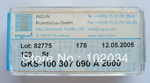 100 шт./лот INGUN GKS-100-307-090 307 090 150 A 2000 пружинный тестовый зонд Pogo Pin Сделано в Тайване |