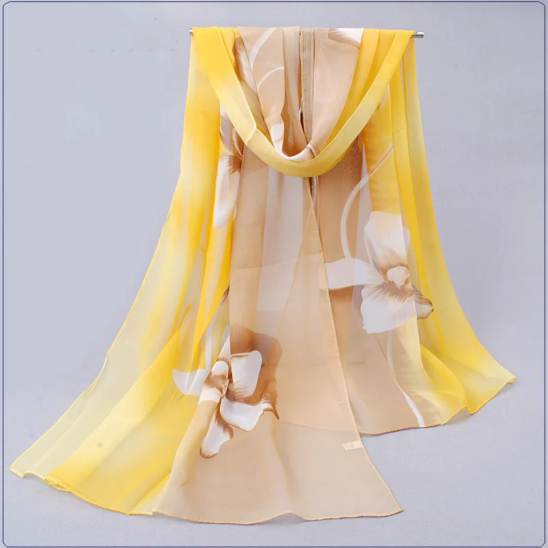 YGYEEG зимние теплые модные шифоновые шарфы головной шарф женские полиэфирные шали