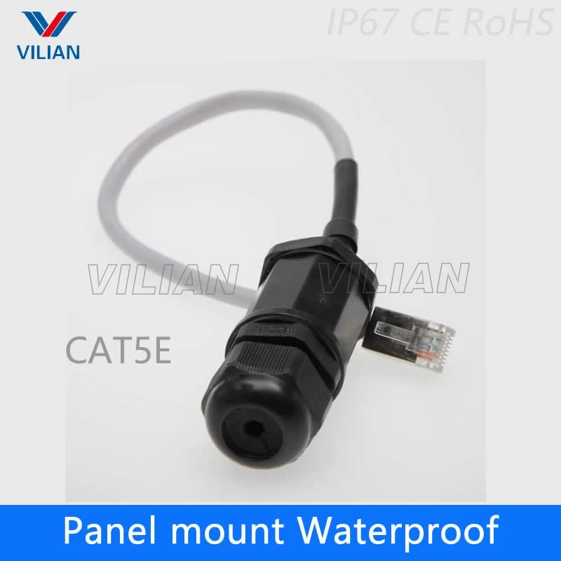 RJ45 M16 водонепроницаемый разъем M20 Ethernet интерфейс M22 LAN сетевой адаптер CAT5E CAT6 M25 экранированная Панель Крепление 1 блок