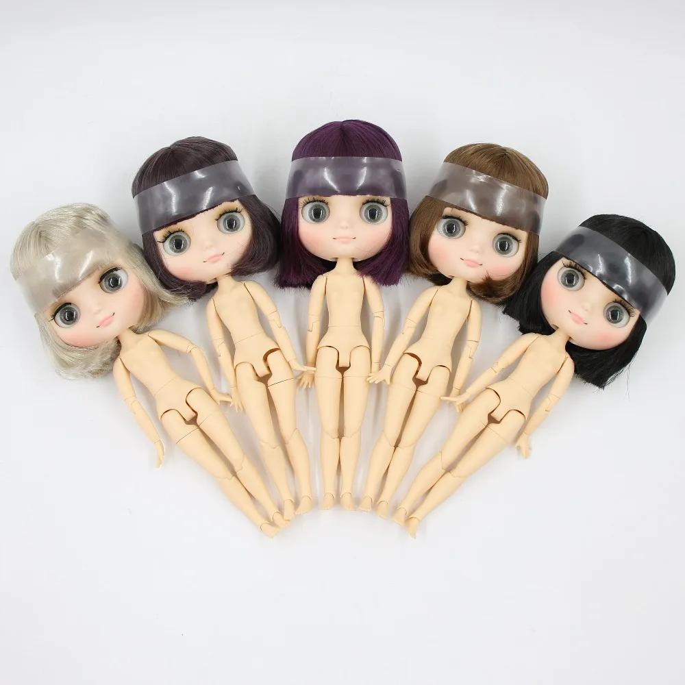 Фабрика blyth middie кукла 1/8 матовое лицо суставное тело короткие/длинные волосы кудрявые/прямые волосы, специальное предложение голый middie кукла 20 см
