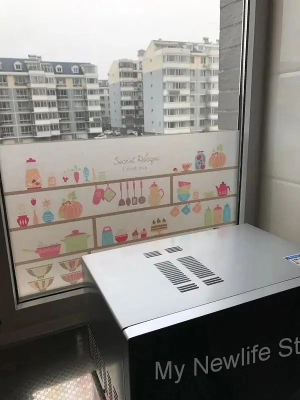 Статическое цепляющее кухонное окно Пленка стеклянная наклейка на заказ размер витражное окно конфиденциальности наклейка раздвижная офисная дверь украшение дома