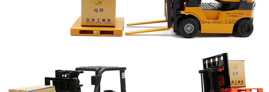 JINGBANG вилочный погрузчик игрушка 1: 60 вилочный подъемник сплав модель крана модель автомобиля детские игрушки Мальчики Автомобили подарок