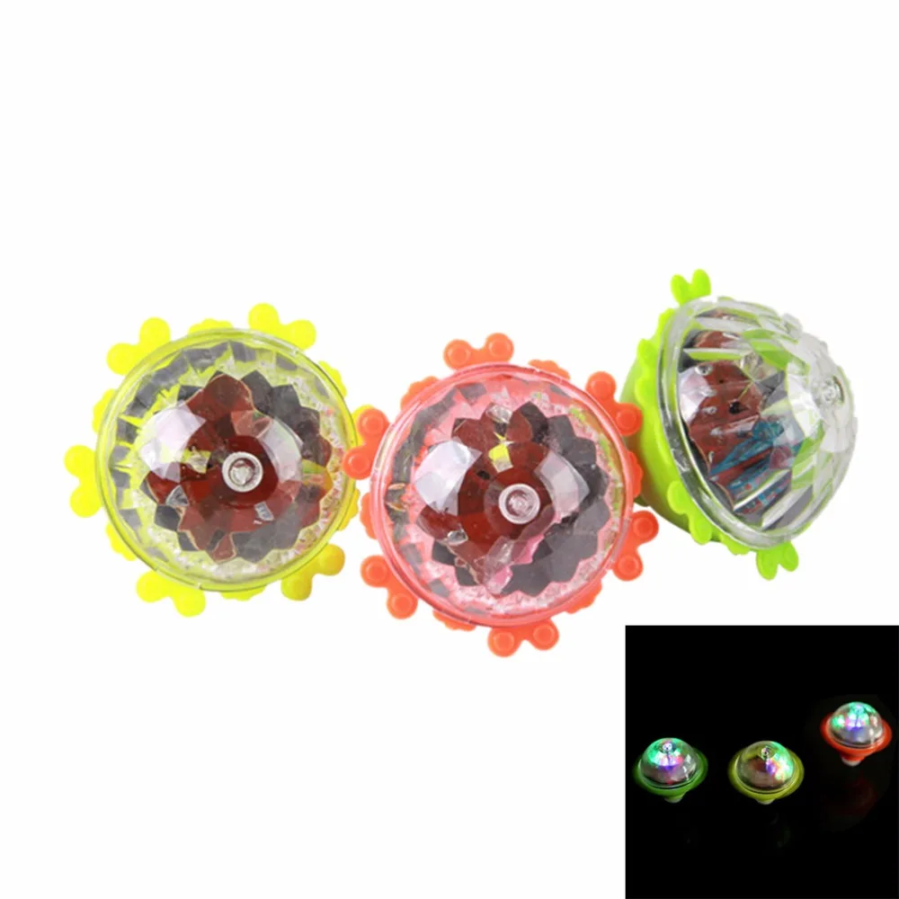 Светодиодная вспышка игрушка лазерный цвет музыкальный гироскоп вертушка