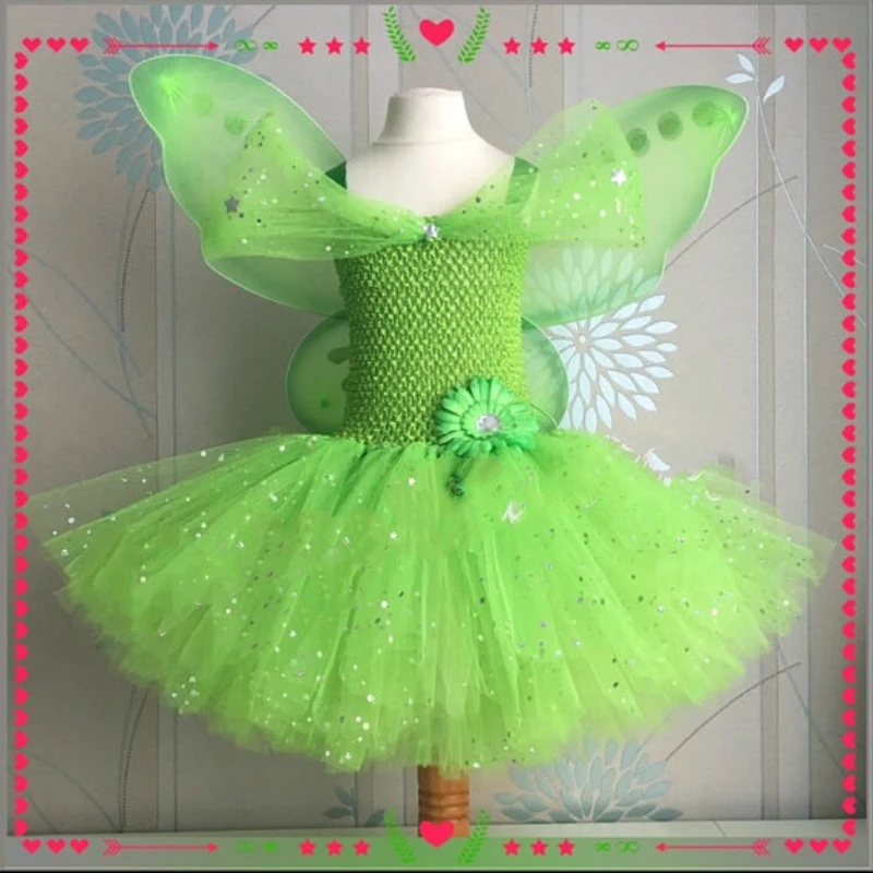 POSH DREAM Sparkly Kids Girls Tutu Dress Fairy Cosplay Handmade Costume Party | Детская одежда и обувь
