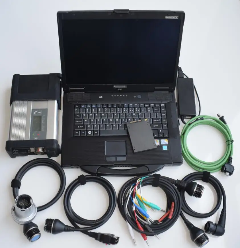 2019 Лучшее Качество MB C5 + 03 SSD CF52 беспроводной ноутбук для автомобилей и грузовиков