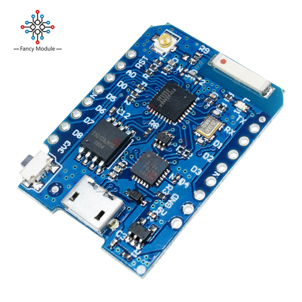For WEMOS D1 Mini Pro 16M Bytes External Antenna Connector NodeMCU ESP8266 ESP-8266EX CP2104 WIFI Development Board Micro USB |