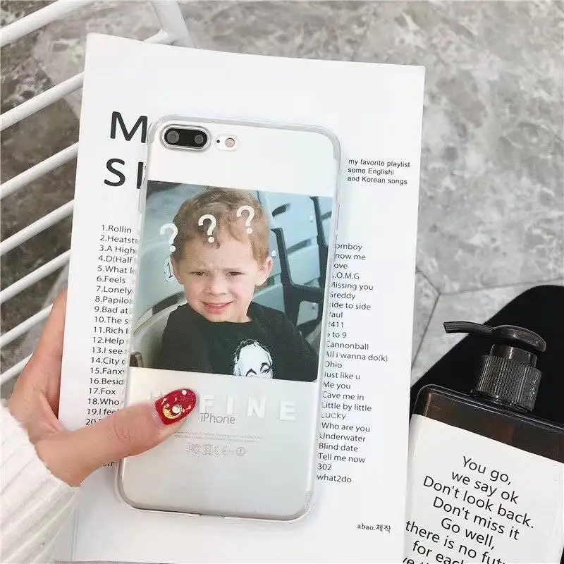 Европейская и американская сеть Red Fun Smirk Boy для Iphone 66S 6P 78 78plus X Универсальная