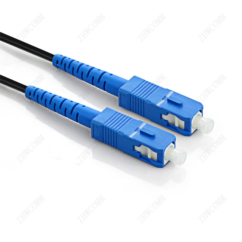 Наружный волоконно оптический кабель ZHWCOMM 100 м патч корд SC UPC 2 ядра 3 стальных