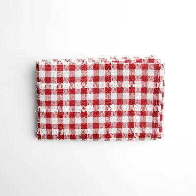Red plaid pad INS реквизит для фотосъемки тканевый коврик и салфетки для тонкой еды фрукты аксессуары для фотостудии фон для фотосъемки - Цвет: Red plaid pad