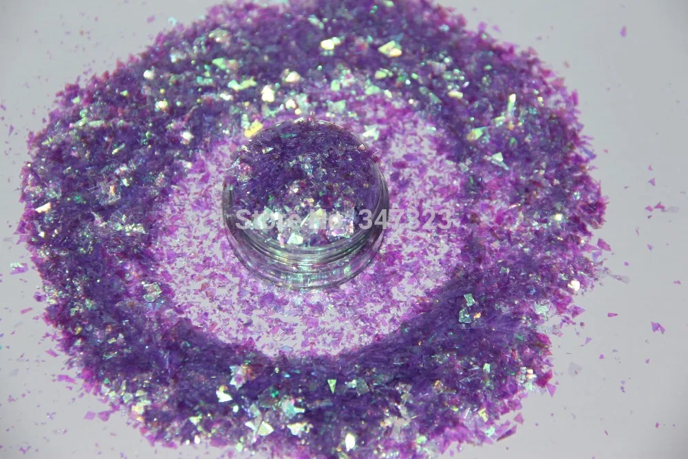 10 радужных цветов случайный вырез блеск майлар для украшения ногтей и других |