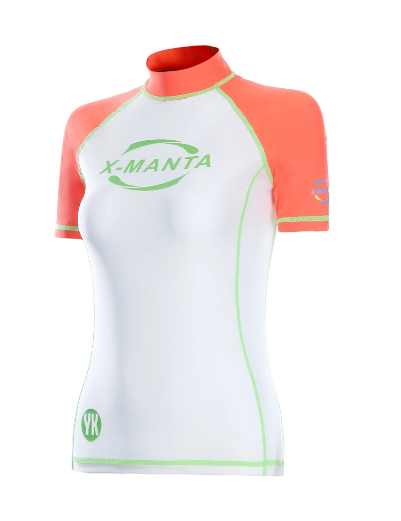 Лидер продаж 2017 женская рубашка с коротким рукавом для дайвинга Женская