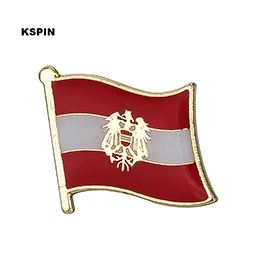 KS-0019 Австрийский флаг pin Нагрудный значок 10 шт. брошь 20 шт. на лот значки KS-0020 - Цвет: KS-0019