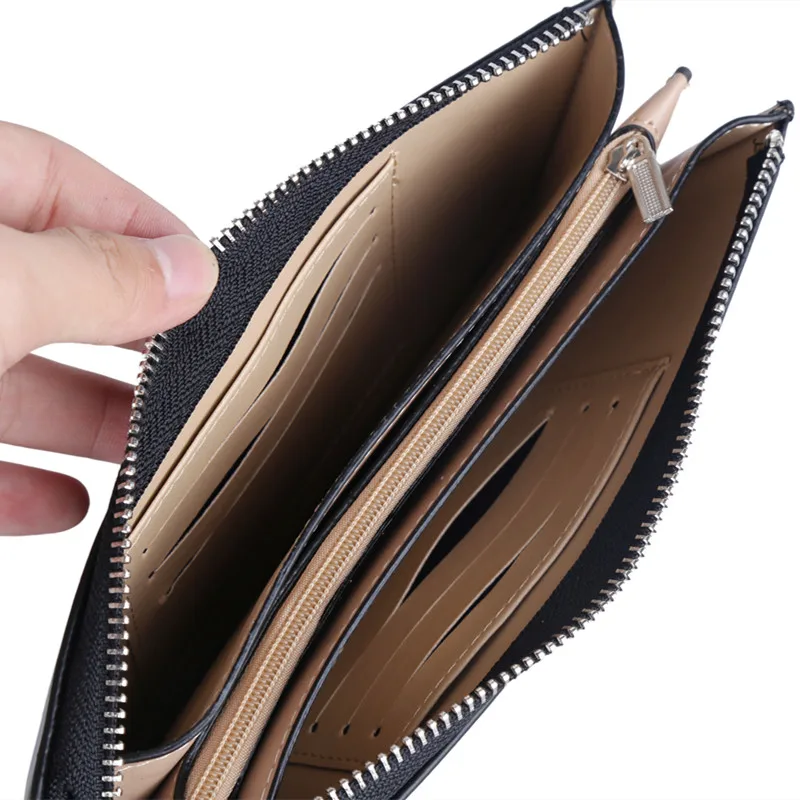 Женский Повседневный Кошелек baellery из искусственной кожи на молнии длинный