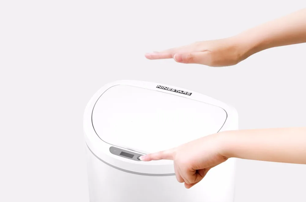 Xiaomi Mijia NINESTARS умный мусорный бак датчик движения автоматическое уплотнение LED Индукционная Крышка для мусора 7/10L Mi Home Ashcan Bins
