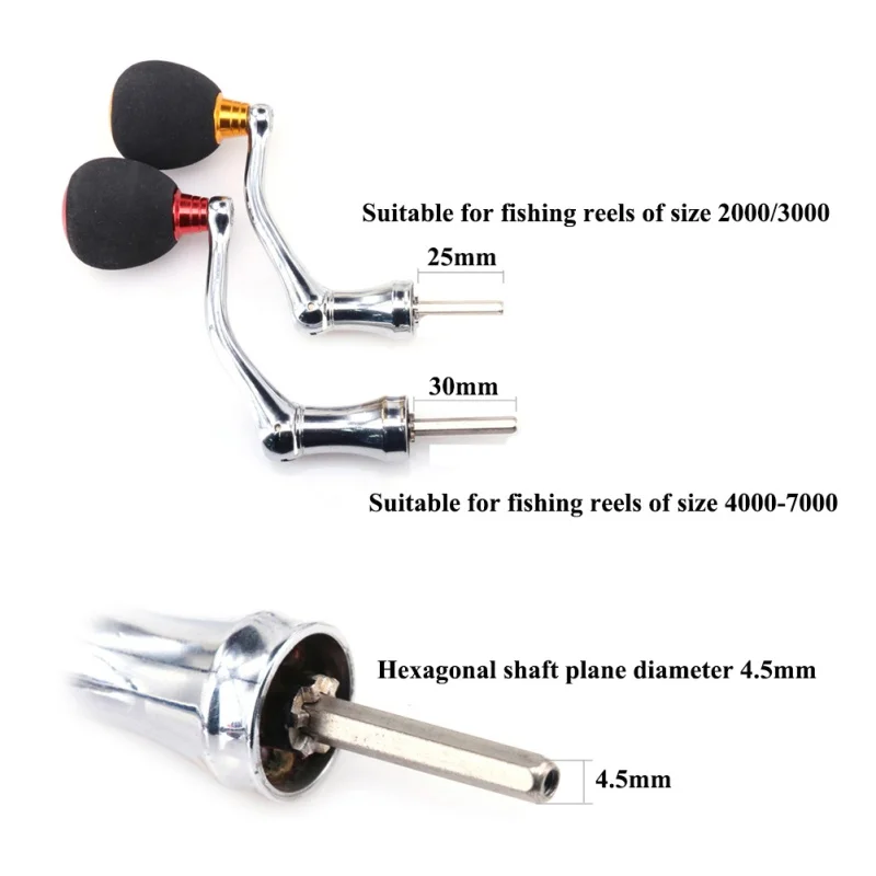 Рыболовная катушка для спиннинга аксессуар сменная ручка Металлическая