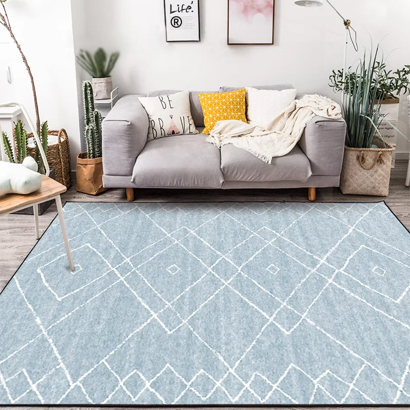 Модный удобный ковер с северным ветром для гостиной спальни в сером стиле мягкий