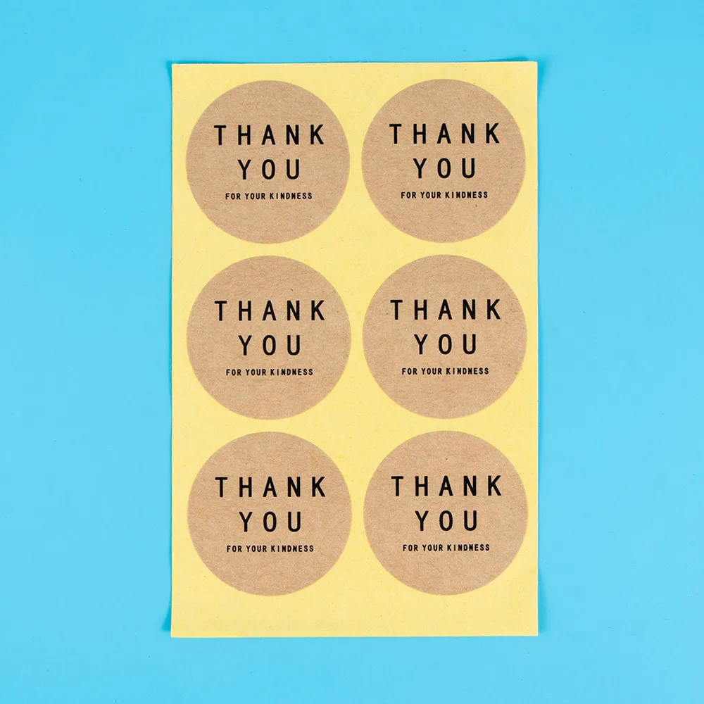 10 листов/набор бумажные наклейки для пирожных с надписью Thank You|Юный художник| |