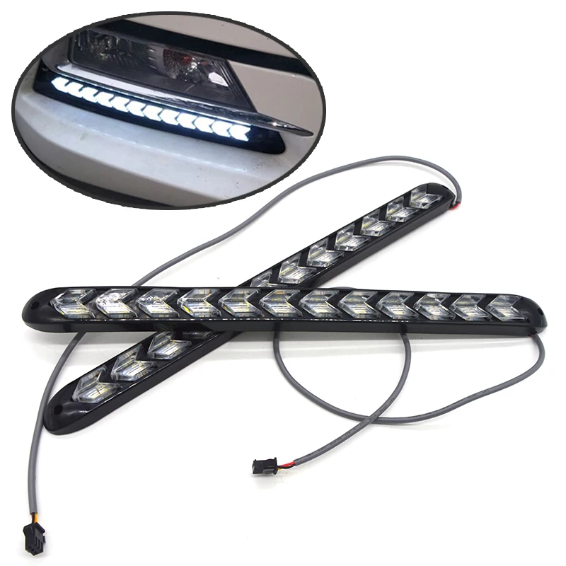 PAKUSI Новый Автомобильный светодиодный DRL противотуманный фонарь поворотники с